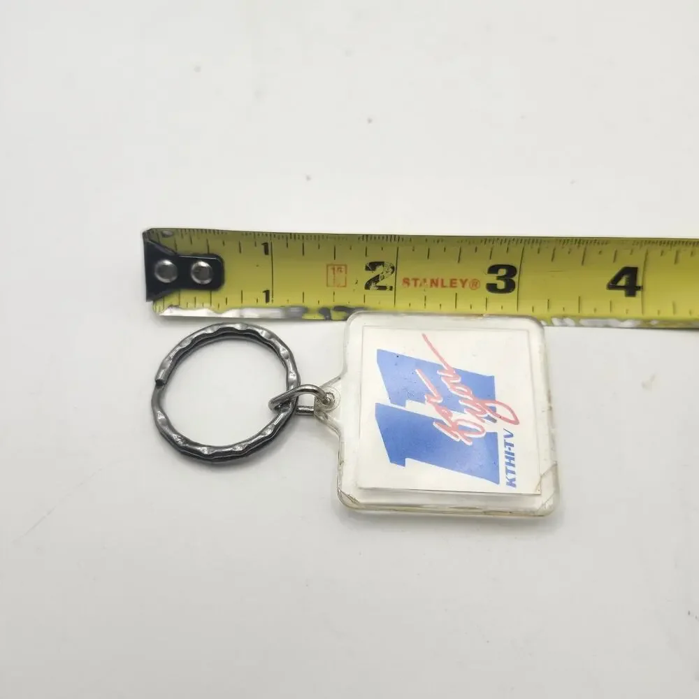 KTHI-TV Channel 11 “For You” Acrylic Keychain TV Station Promo Logo Key Ring